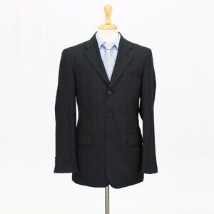 Perry Ellis 40R Gray Striped 3-Button Sport Coat Blazer Jacket B359